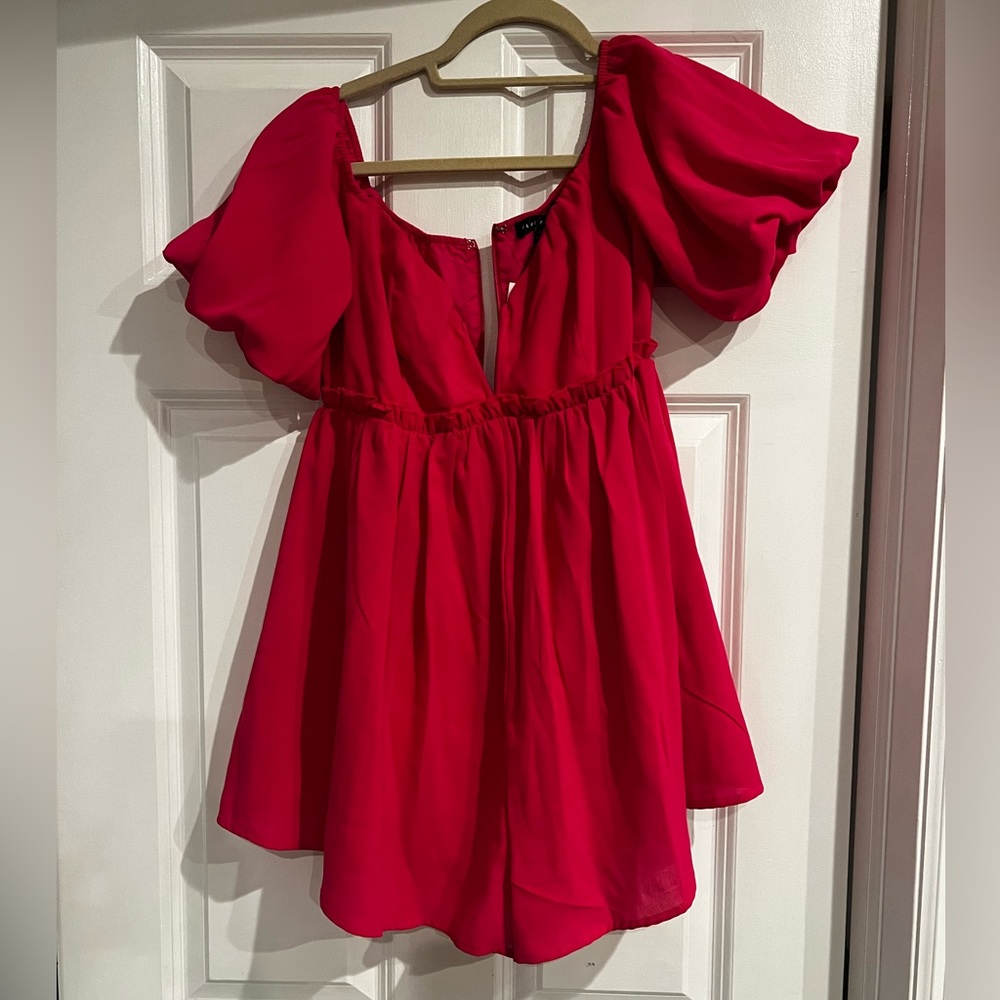 Pink babydoll romper